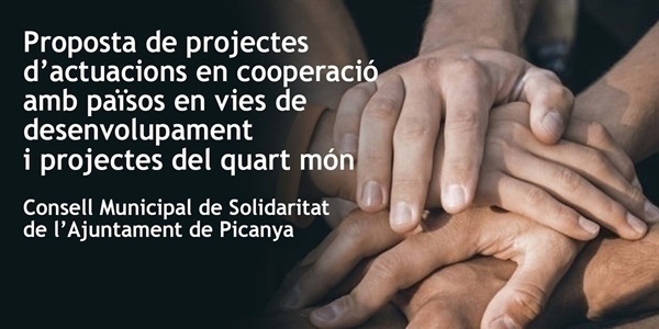 Convocades les ajudes per a projectes de cooperació i solidaritat