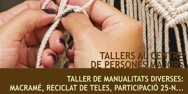 Taller de manualitats per a Persones Majors