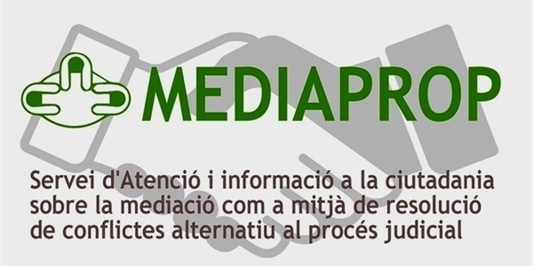 De nou en funcionament el servei de mediació gratuïta MEDIAPROP